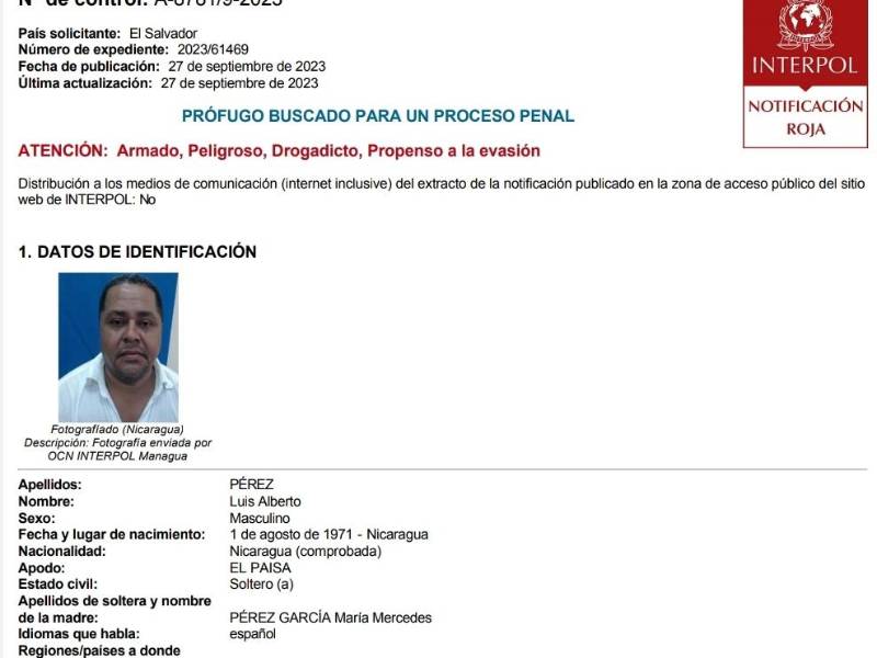 Esta era la alerta que tenía el pastor Luis Alberto Pérez.