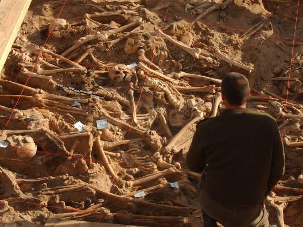 El sitio en Vilna, Lituania, donde los soldados de Napoleón fueron hallados en una fosa común.