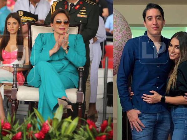 Una hermosa y ‘misteriosa’ joven provocó suspiros mientras permanecía sentada al lado de la presidenta Xiomara Castro en el estrado principal.