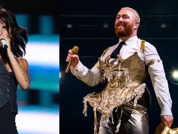 La artista española Aitana y el cantante Sam Smith.