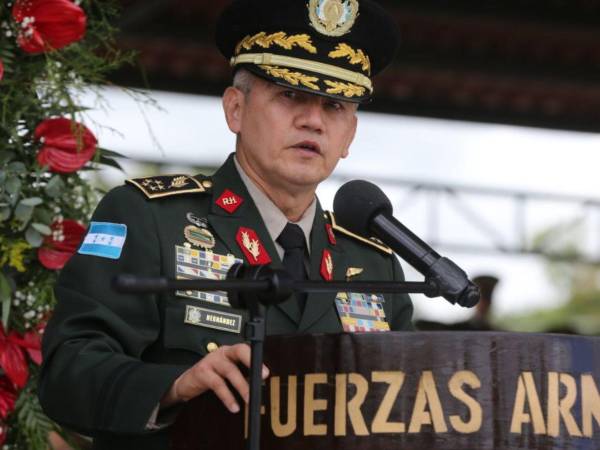 El general Roosevelt Leonel Hernández, cuestionado por su liderazgo en la institución militar.