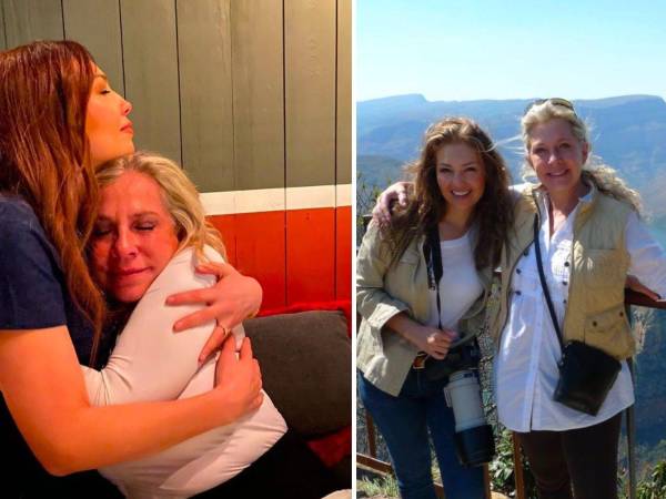 Thalía compartió varias fotos en las que aparece con Ernestina Sodi.