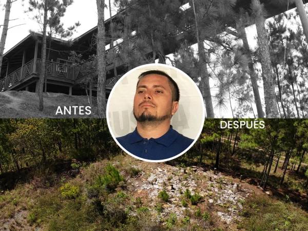 En lo alto de una montaña en Quimistán, Santa Bárbara, se localizaba la imponente cabaña de Magdaleno Meza. Ahora solo quedaron las huellas de su emporio.