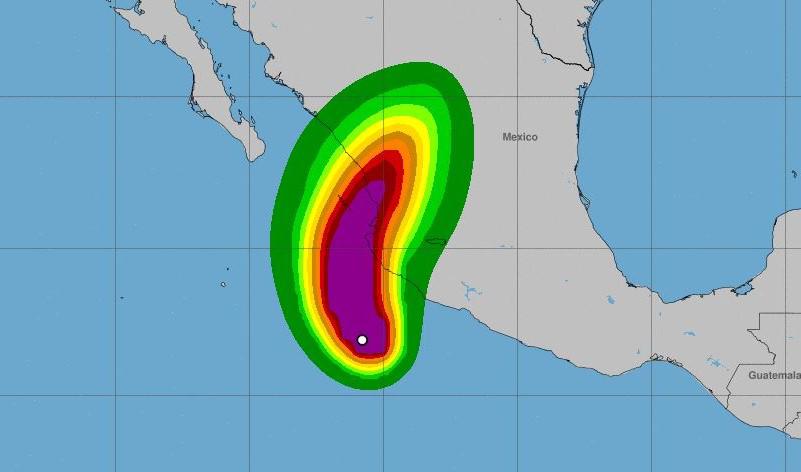 Tormenta Roslyn se transforma en huracán categoría 1 en el Pacífico de México