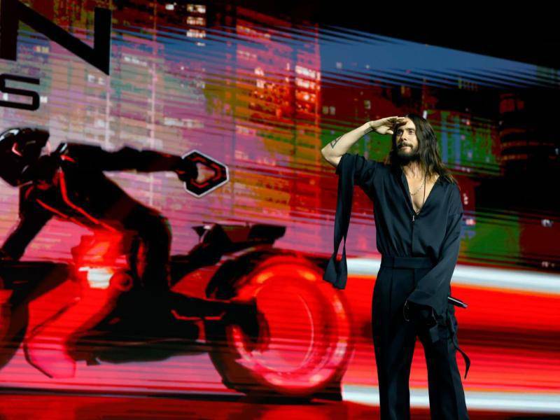 El actor y cantante estadounidense Jared Leto durante la presentación de la nueva película de Disney 'Tron: Ares', este viernes en la segunda jornada del I San Diego Comic-Con Málaga.