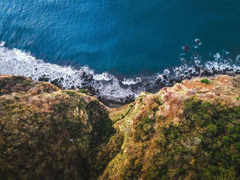 Vista de una de las Playas de El Salvador.