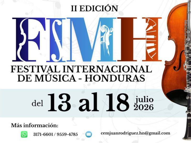 San Pedro Sula vibrará con el Festival Internacional de Música Honduras 2026