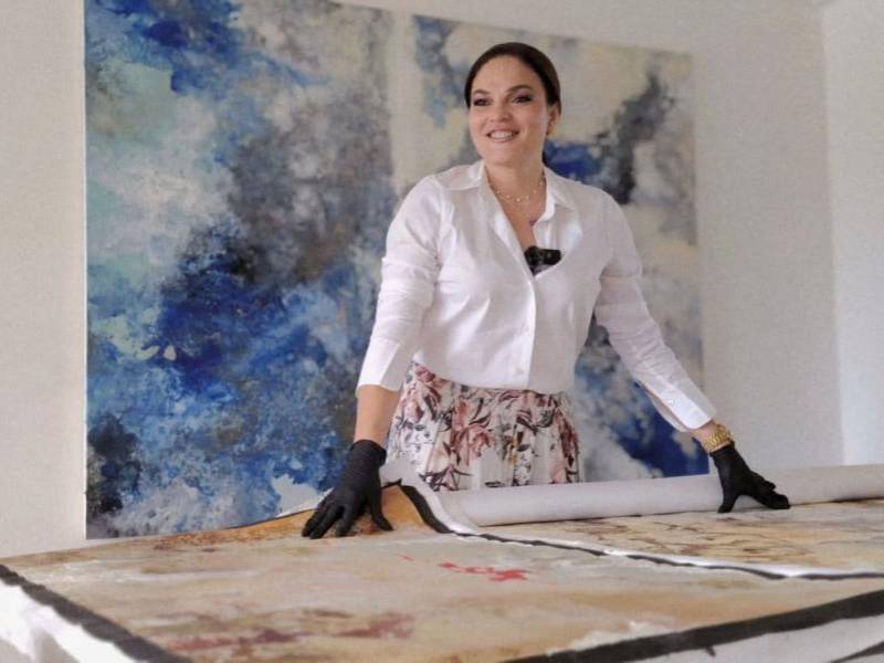 La artista hondureña Nora Buchanan.