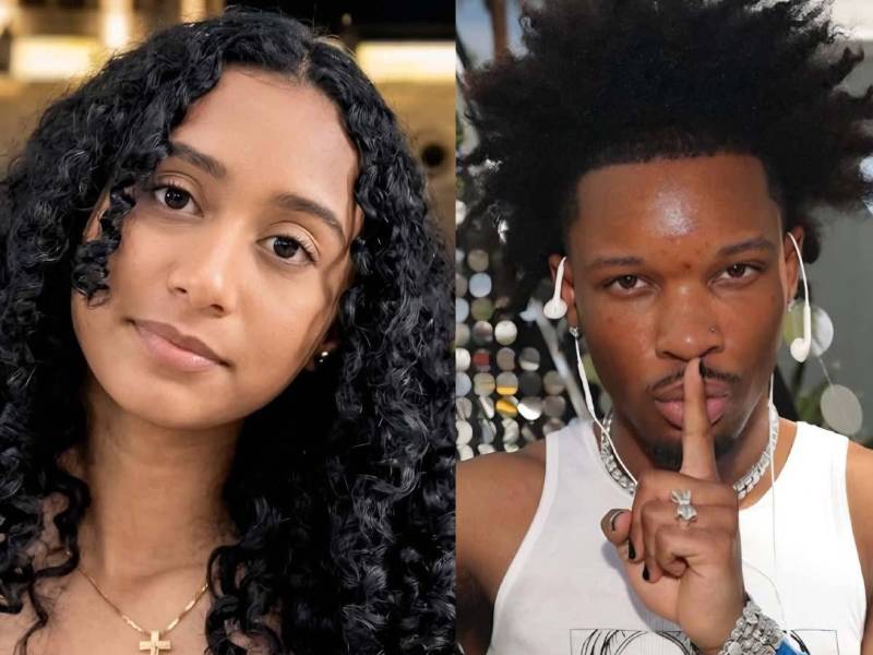 Celeste Rivas Hernández y el cantante D4vd.