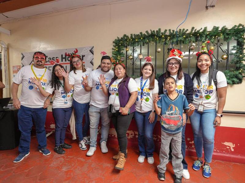 Los voluntarios compartieron momentos amenos con los niños y niñas del hogar Bencaleth.