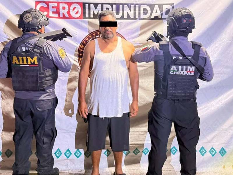 El hondureño Ledvin Alexander “N” fue detenido en Chiapas, México.