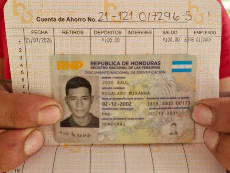 La familia de Marina Suyapa Regalado solicita apoyo económico para cubrir los gastos de repatriación de su cuerpo hasta Lempira. Las personas que deseen colaborar pueden hacerlo a través de la cuenta habilitada en Banco de Occidente.