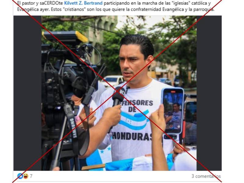 Captura de pantalla a una publicación de Facebook hecha el 19 de agosto de 2025.