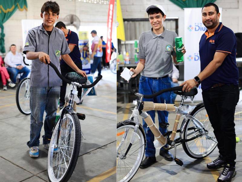 Dibisa premió con bicicletas a cuatro estudiantes que destacaron con su participación.