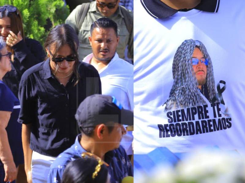 Entre lágrimas, aplausos y muestras de cariño, familiares, amigos y seguidores despidieron este lunes al creador de contenido Hernán Martínez, durante su sepelio en el cementerio municipal de Cofradía, Cortés.