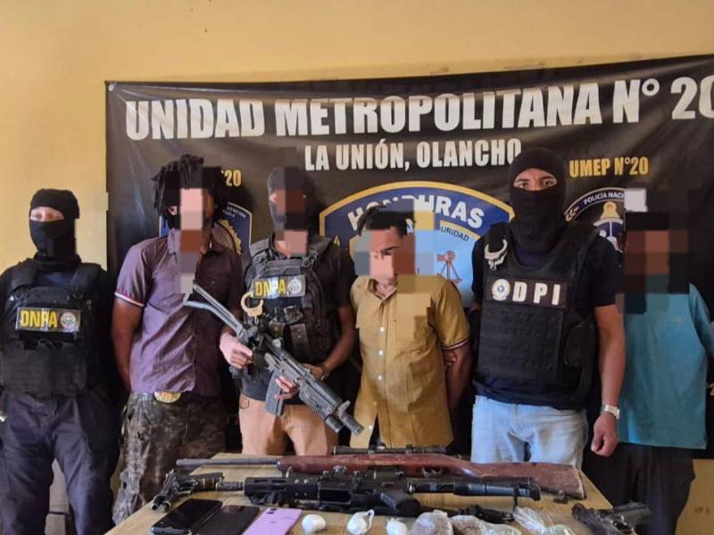 El operativo ocurrió en un sector montañoso del municipio de Yocón, Olancho.