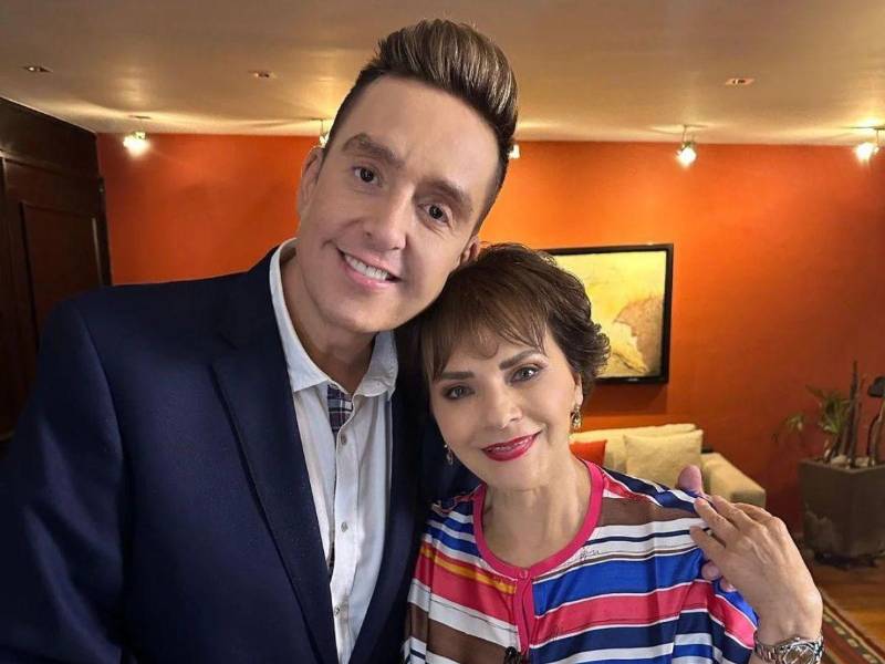 La periodista Pati Chapoy y su fallecido amigo Daniel Bisogno.