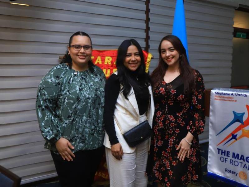 Génesis Zúniga, María Fernanda Cubero y Blanca Mejía