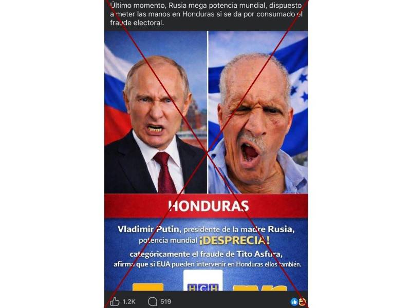 Captura de pantalla a una publicación de Facebook hecha el 1 de enero del 2025.