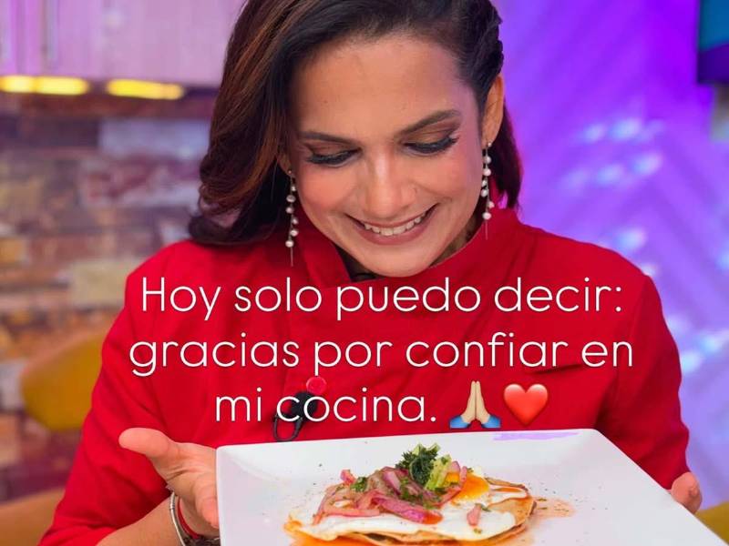 Uno de los últimos mensajes públicos de Sandra Díaz quedó plasmado en sus redes sociales, donde expresó el profundo amor que sentía por la cocina y el agradecimiento que tenía hacia quienes apoyaron su carrera profesional.