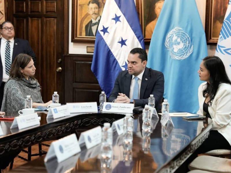 El encuentro estuvo liderada por el presidente del Congreso Nacional, <b>Tomás Zambrano</b>, junto a la directora regional del PMA para América Latina y el Caribe, Lena Savelli, y el coordinador residente de las Naciones Unidas en Honduras, Alejandro Álvarez.