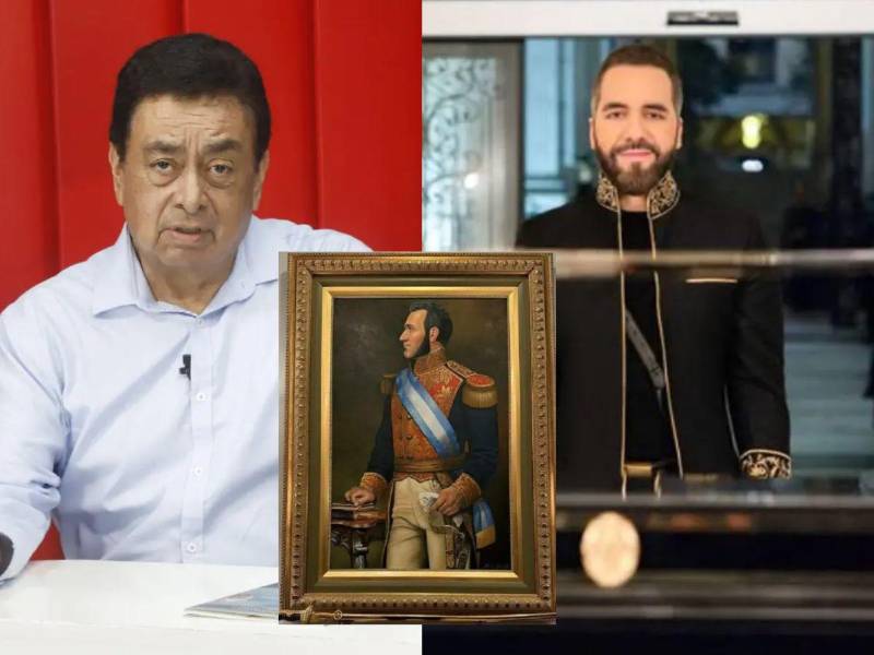 Los hallazgos, publicados en 2024 por la Revista de la UNAH, reavivan las dudas sobre el destino de los restos de Morazán tras el traslado de una urna en El Salvador. En la imagen, el investigador Guillermo Antulio Zúñiga Diéguez y el mandatario Nayib Bukele.