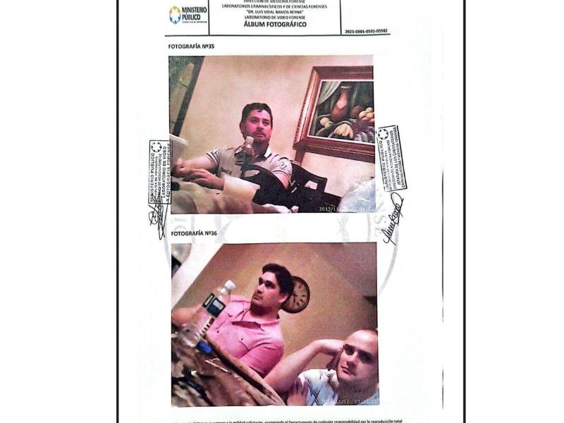 La Fiscalía señaló que estas imágenes forman parte de una serie de evidencias recabadas en contra de Romeo Vásquez.