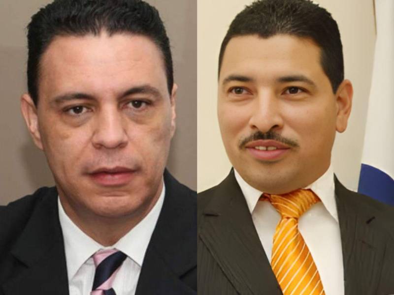 El abogado Dagoberto Aspra, candidato a procurador general, y Francisco Quiroz, candidato a subprocurador.