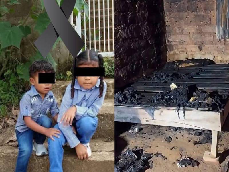 La tragedia conmocionó a la comunidad de El Bálsamo, en el municipio de Victoria, Yoro, de donde eran originarios los pequeños.