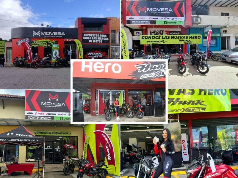 Las tiendas de Movesa en San Pedro Sula, Comayagua, Danlí, Roatán y Tegucigalpa, realizaron el lanzamiento simultáneo de los nuevos modelos de la línea Hunk de la marca Hero.