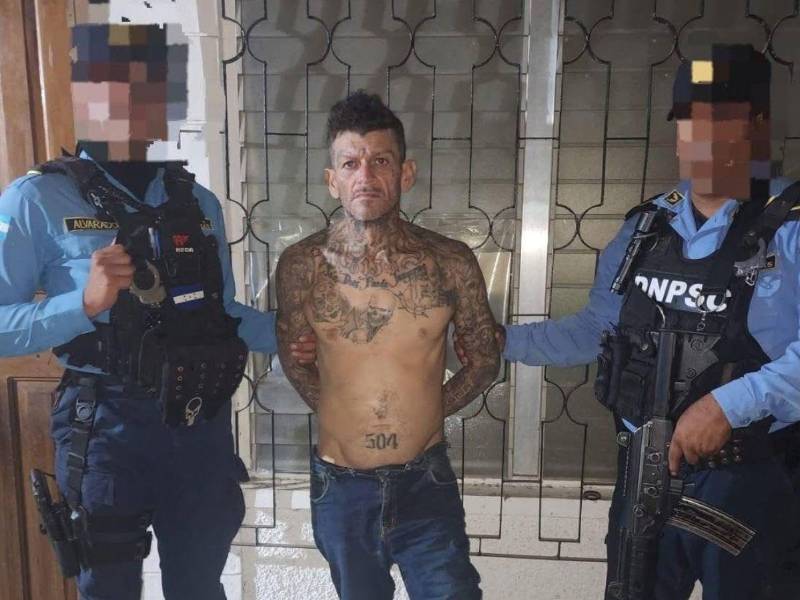 José Luis Matute Arita, alias “El Chele”, fue capturado en el barrio Buenos Aires de Tocoa, Colón, señalado por las autoridades como presunto integrante de la MS-13.