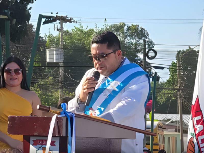 Primer discurso de José Santiago Motiño como alcalde reelecto de La Lima.