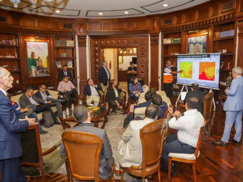 La reunión de coordinación fue encabezada por el presidente Nasry Asfura junto al ministro de la Presidencia, Juan Carlos García.