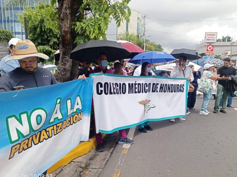Protesta de médicos a nivel nacional.