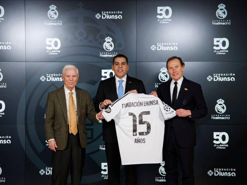 Fundación Real Madrid y Fundación Diunsa renuevan convenio y celebran 15 años de alianza