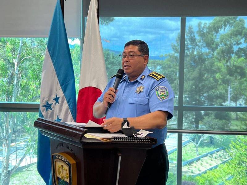 Juan Manuel Aguilar Godoy, director general de la Policía Nacional de Honduras.