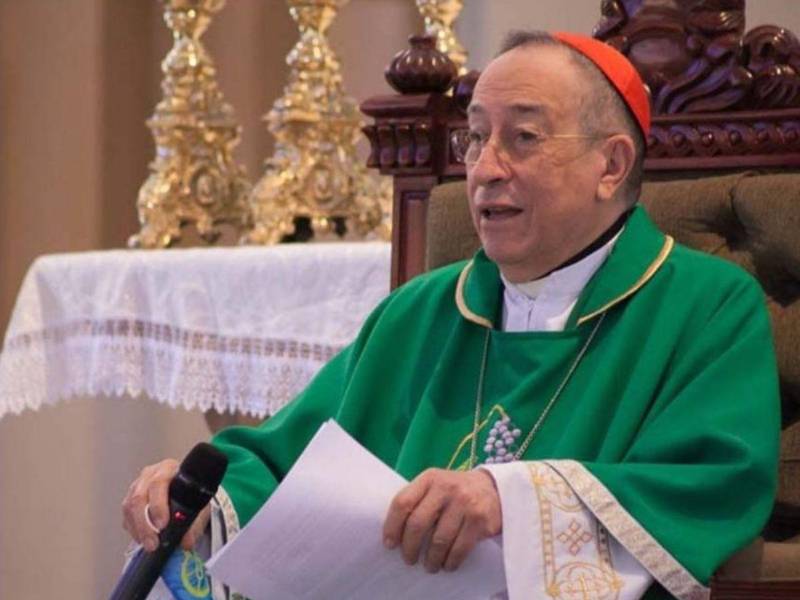 El cardenal Óscar Andrés Rodríguez.