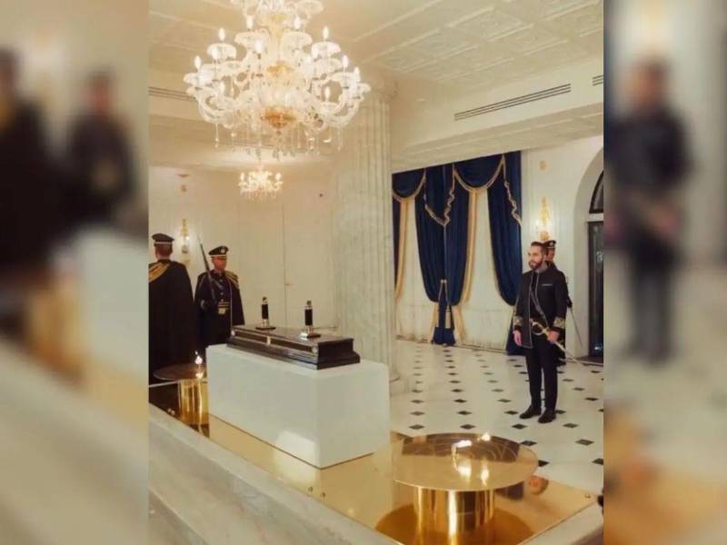 Nayib Bukele, presidente de El Salvador, inauguró el mausoleo de Francisco Morazán.