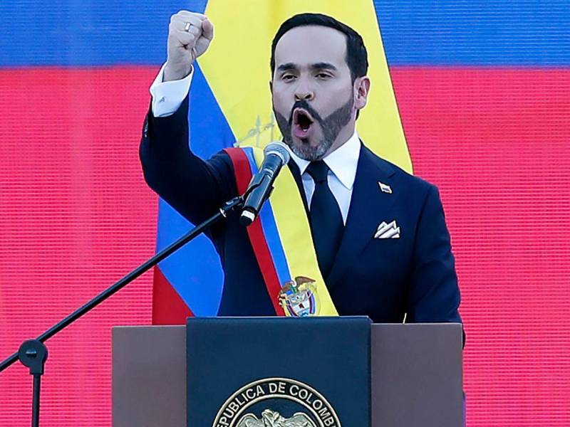 El presidente de Colombia, Abelardo de la Espriella, pronuncia un discurso donde manifestó que el país necesita una regeneración económica que fortalezca la iniciativa privada, la inversión, la confianza y el empleo digno en Cali (Colombia).