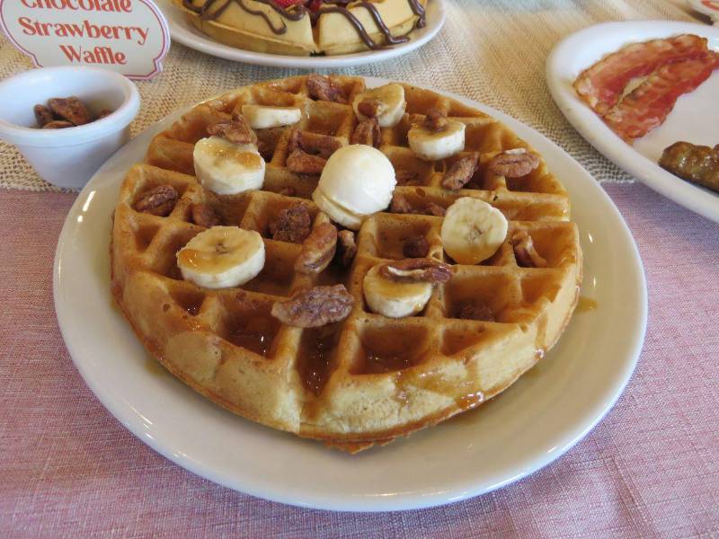 Banana Caramel Waffle.