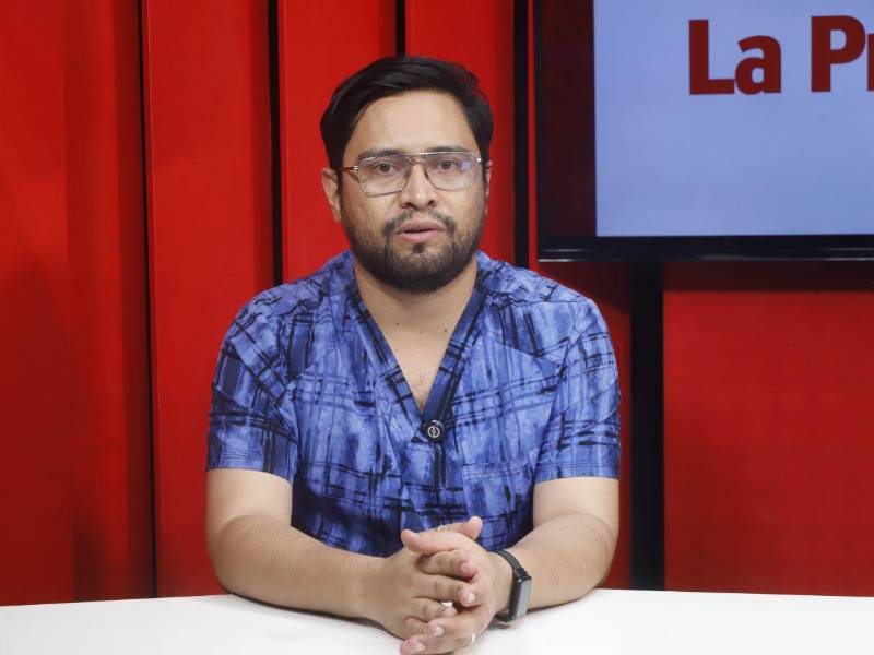El psicólogo Marvin Ariel Posso durante su entrevista con Diario LA PRENSA.