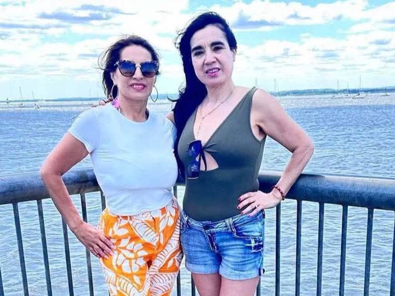 Foto en vida de Mariana Elizabeth Valverde Beltrán, de 58 años, y María Isabel de los Ángeles Salgado Ayala, de 61.