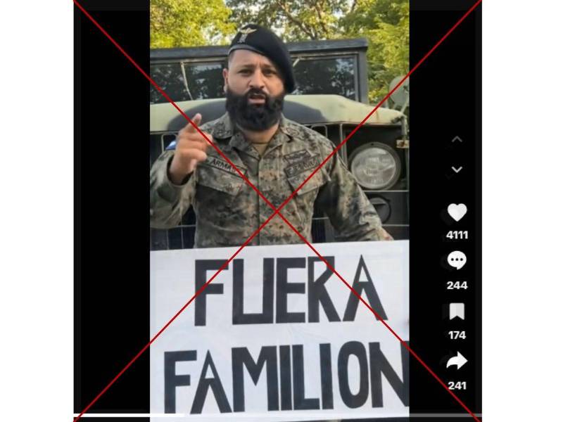 Captura de pantalla a una publicación de TikTok hecha el 31 de octubre de 2025.