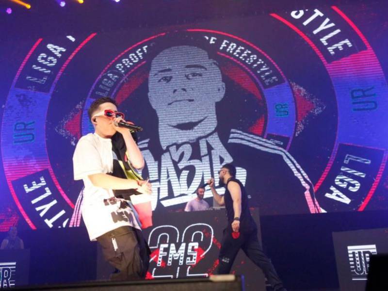 Imagen de archivo de la actuación del rapero español 'Gazir' en la cuarta jornada de Freestyle Master Series (FMS) España, celebrada en mayo de 2022 en Salamanca, España.