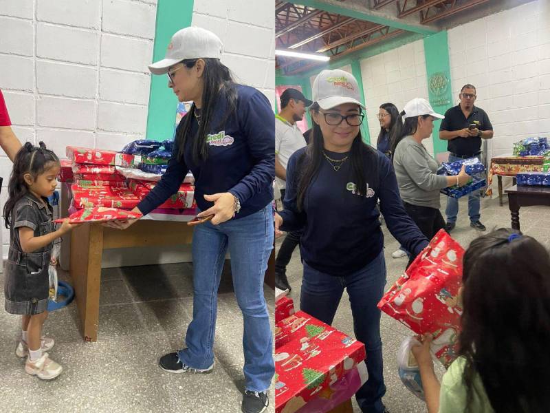 CrediRapid lleva alegría navideña a la ONG Árboles de Justicia en Tegucigalpa