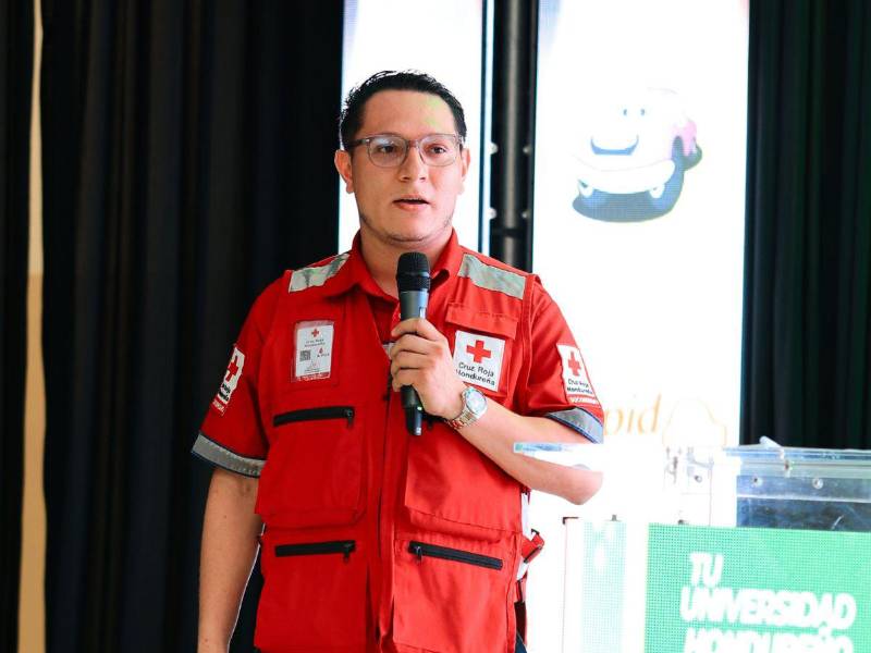 Daniel Rivera, representante de la Cruz Roja.