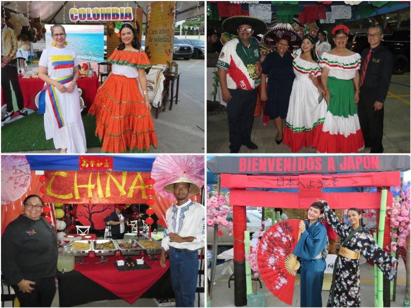 Múltiples stands representativos de diferentes culturas adornaron el evento ofreciendo gastronomía típica de dichos países.