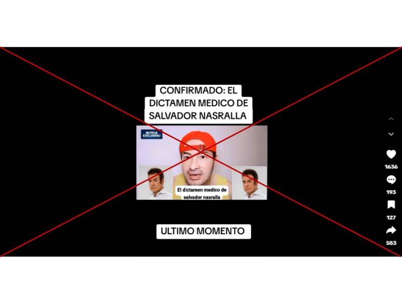 Captura de pantalla a una publicación de TikTok hecha el 29 de agosto de 2025.