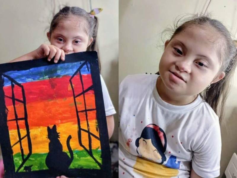 Sabdy disfruta mucho pintar paisajes.