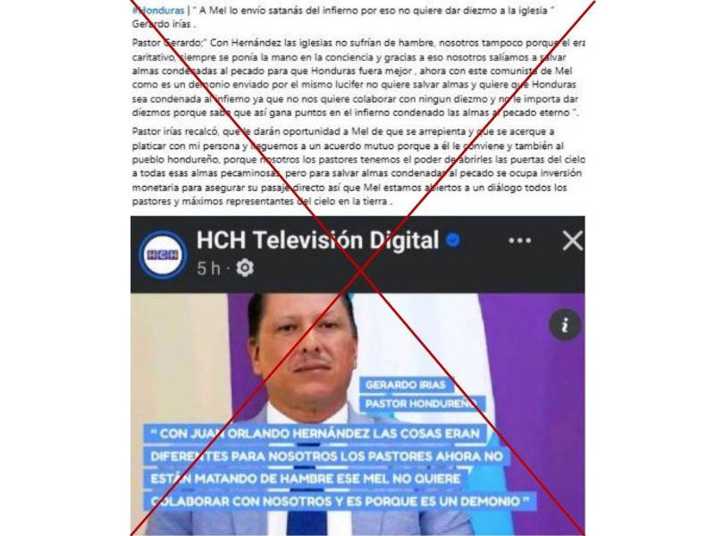 Captura de pantalla a una publicación de Facebook hecha el 5 de agosto de 2025.